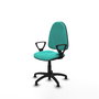 PIQUERAS Y CRESPO Chaise de bureau Algarra, similicuir turquoise