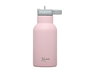 KioKids Bouteille Isotherme Bébé Acier Inoxydable 350 ml - Thermos pour Boisson, Lait, Eau avec Paille Démontable, Conservation Chaud 6h/Froid 9h, Couleur Rose