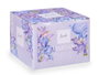 ACORDE Bougie en Verre avec Couvercle Doré Violet et Ambre 12x8x12 cm Verre Cire (Set de 6)