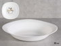 Vivalto Assiette Creuse Carrée Opal 23 cm Blanc Verre (Set de 24)