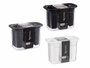 Kinvara Egouttoir à couverts plastique rectangulaire 2 couleurs 20,5 x 14 x 11 cm blanc et noir (Set de 12)