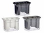 Kinvara Egouttoir à couverts plastique rectangulaire 2 couleurs 20,5 x 14 x 11 cm blanc et noir (Set de 12)