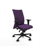 Piqueras Y Crespo Albacete Confidente - Chaise de bureau violette avec mécanisme synchrone