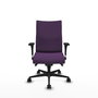 Piqueras Y Crespo Albacete Confidente - Chaise de bureau violette avec mécanisme synchrone