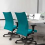 Piqueras Y Crespo Albacete Confidente - Chaise de bureau violette avec mécanisme synchrone