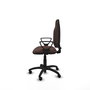 PIQUERAS Y CRESPO Chaise de bureau Algarra, similicuir marron foncé, mécanisme de contact permanent