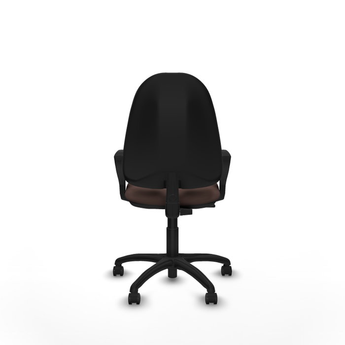 PIQUERAS Y CRESPO Chaise de bureau Algarra, similicuir marron foncé, mécanisme de contact permanent
