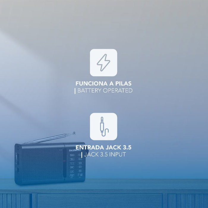 Radio transistor Daewoo DW1119 Noir AM/FM