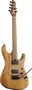 EKO Guitare Électrique Fire 601 Lignum Natural - Corps en Alisier, Manche en Érable Torréfié, 2 Humbuckers, Tremolo EKO Steel HRC57