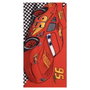 Cerdá - Toalla de microfibra Cars - Serviette de bain imprimée enfants - 70 x 140 cm - Motifs voitures Disney - À partir de 6 ans - Rouge