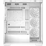 Deepcool CG580 4F - Boitier PC moyen tour blanc E-ATX avec 4 ventilateurs ARGB 120mm, panneaux verre trempé et ports USB Type-C