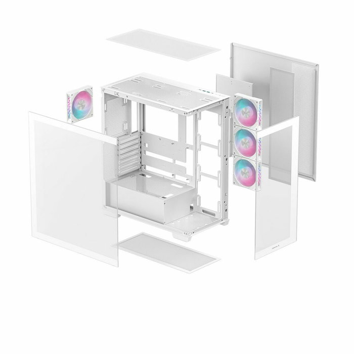 Deepcool CG580 4F Boîtier PC Moyen Tour Blanc