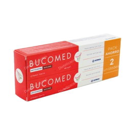 BUCOMED ANTICARIES Pack de 2 dentifrices 125 ml