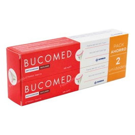 BUCOMED ANTICARIES Pack de 2 dentifrices 125 ml