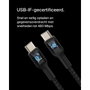 Belkin Câble USB-C vers USB-C tressé 0,15 m Noir
