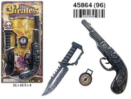 Rama Arcabuz Pirata en Blister - Pistolet Pirate Jouet 21 x 42.5 x 4 cm