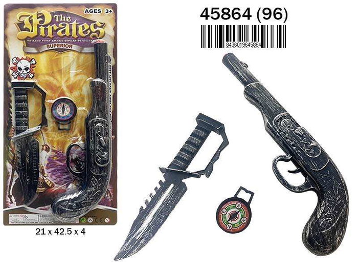Rama Arcabuz Pirata en Blister - Pistolet Pirate Jouet 21 x 42.5 x 4 cm Rama Arcabuz Pirata en Blister - Pistolet Pirate Jouet 21 x 42.5 x 4 cm