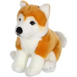 Gipsy Toys Peluche Chien Shiba Inu Assis 25 cm - Figurine réaliste