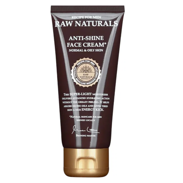 Raw Naturals Crème Hydratante Anti-Brillance 100% Végane pour Hommes - 100 ml Raw Naturals Crème Hydratante Anti-Brillance 100% Végane pour Hommes - 100 ml