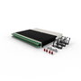 PATCHBOX patchbox.one - 8RU - STP - Vert - Système de gestion de câbles rétractables pour baie réseau (Cat.6a PoE, 24 câbles)
