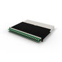 PATCHBOX patchbox.one - 8RU - STP - Vert - Système de gestion de câbles rétractables pour baie réseau (Cat.6a PoE, 24 câbles)