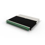 PATCHBOX patchbox.one - 8RU - STP - Vert - Système de gestion de câbles rétractables pour baie réseau (Cat.6a PoE, 24 câbles)