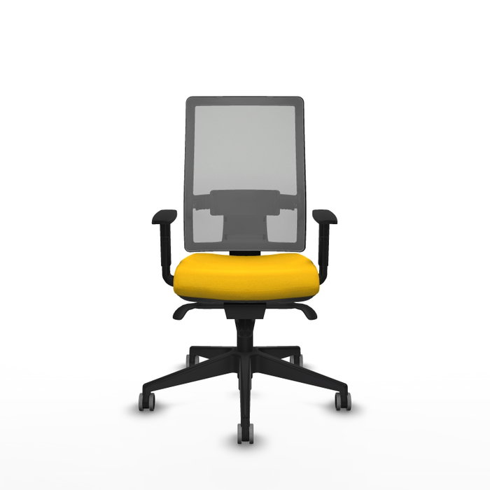 PIQUERAS Y CRESPO Chaise de bureau Horna Jaune avec mécanisme Sincro