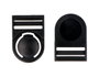 Innspiro Lot de 3 Boucles Doubles en Plastique Noir 25 mm