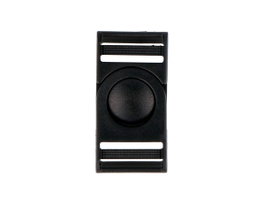 Innspiro Lot de 3 Boucles Doubles en Plastique Noir 25 mm