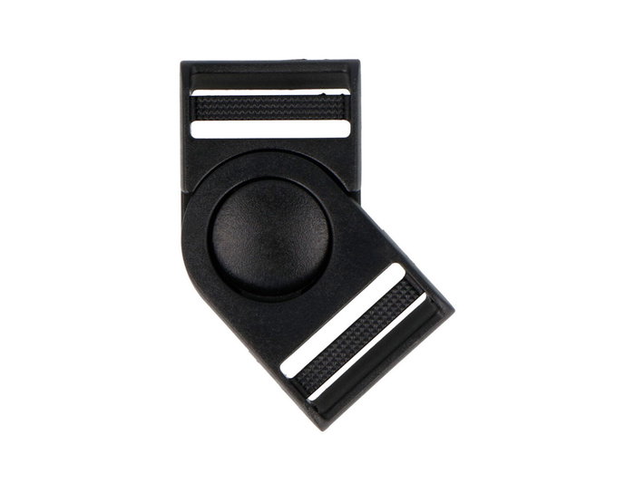 Innspiro Lot de 3 Boucles Doubles en Plastique Noir 25 mm