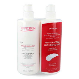 Topicrem Baume Émolliant Hydratant Corps - Lot de 2 Flacons de 500 ml