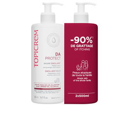 Topicrem Baume Émollient 2 x 500 ml - Hydratation 24h, Huile de Lin, Cire d'Abeille, Allantoïne