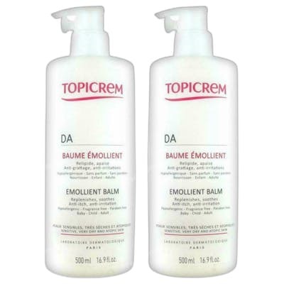 Topicrem DA Baume émollient pack 2 x 500 ml