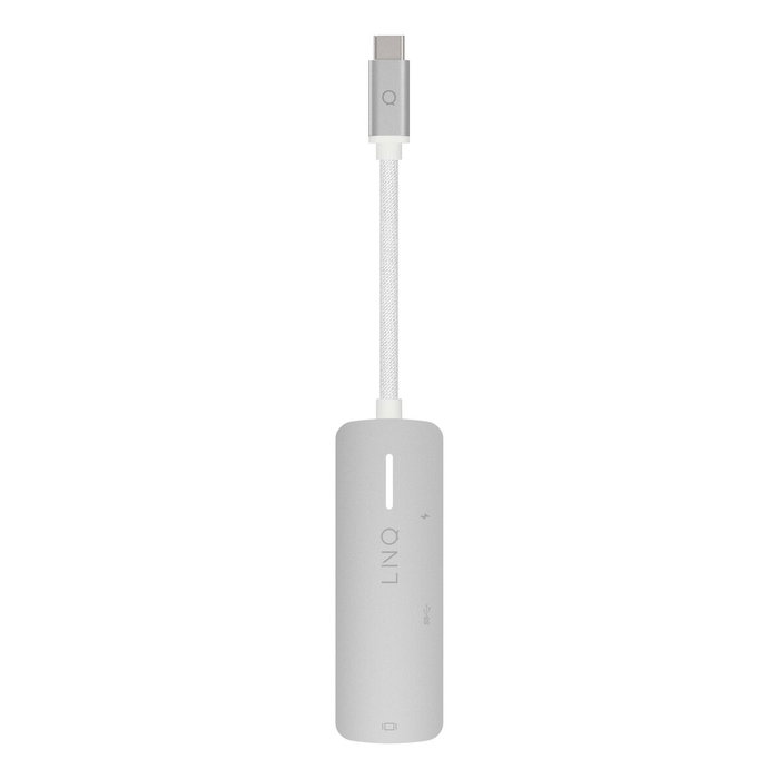 Hub USB Linq Byelements LQ49031 Blanc Gris