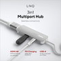 Hub USB Linq Byelements LQ49031 Blanc Gris