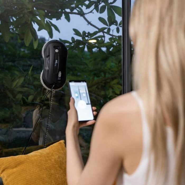 Eziclean Windobot S4 Plus - Robot lave-vitres intelligent noir