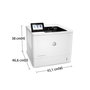 HP LaserJet Enterprise M612dn - Imprimante Laser Professionnelle Noir et Blanc 75 ppm, WiFi, Impression Recto Verso Automatique, Sécurité Dynamique HP JetIntelligence, Format A4