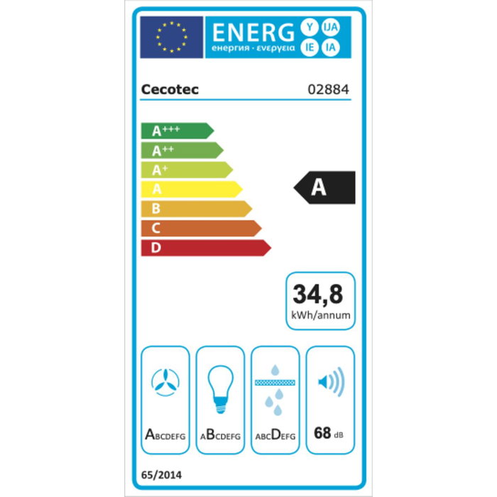 Hotte standard Cecotec Bolero Flux TM 906500 Inox A Acier 90 x 50,5 cm