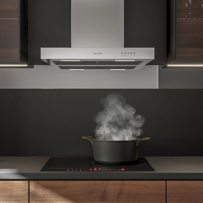 Hotte standard Cecotec Bolero Flux TM 906500 Inox A Acier 90 x 50,5 cm