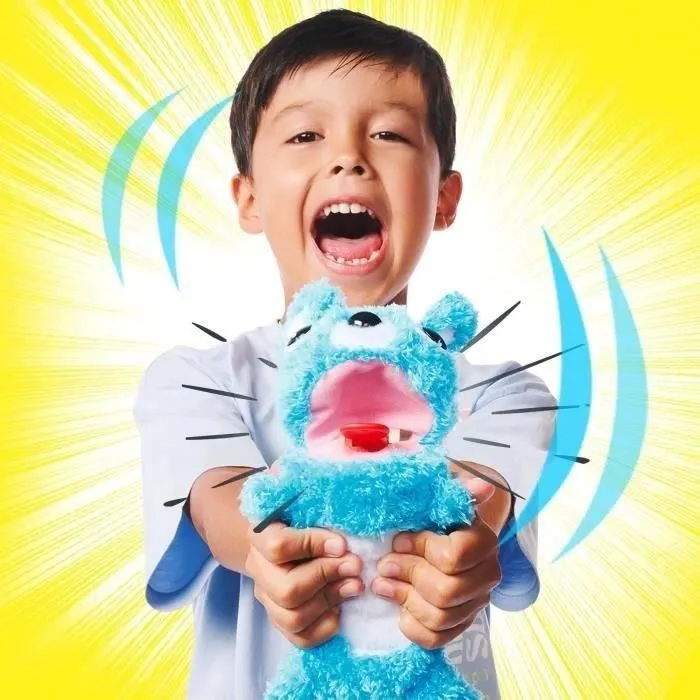 Smoby - Screamerz - Peluche interactive Ours avec sons amusants - 25 cm - Bruits au secouement et appui sur bouton - Peluche interactive originale
