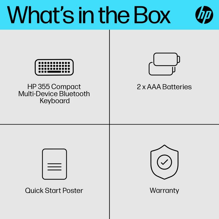 HP 355 Compact Multi Swiss Clavier sans fil Noir