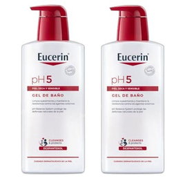 Eucerin - Gel de Bain pH5 Doux, Format Duo de 400 ml