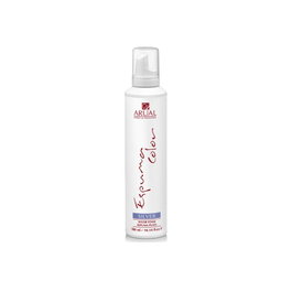 Arual Espuma Color Plata 300 mL - Mousse coiffante argentée anti-frisottis pour cheveux blancs ou décolorés