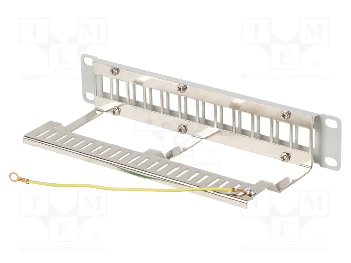 LANBERG Panneau de brassage Keystone blindé 10 pouces 1U blanc