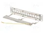 LANBERG Panneau de brassage Keystone blindé 10 pouces 1U blanc