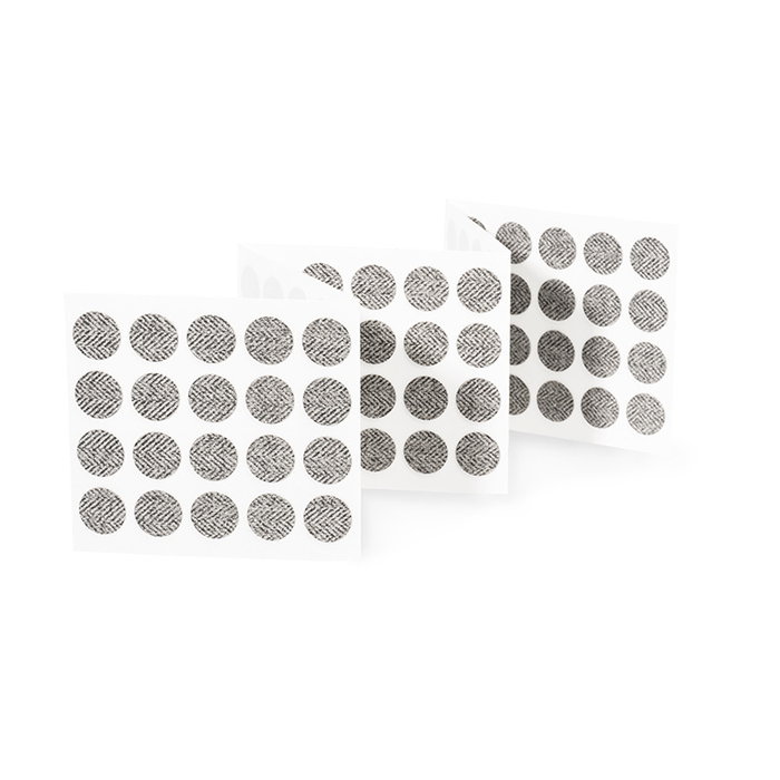 UCAFIX Bouchon Adhésif pour Cheville Poivre 13mm - Lot de 100 Unités - Finition Professionnelle pour Meubles