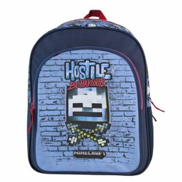 Toybags Minecraft Hostile Behaviour Sac à dos primaire à double compartiment