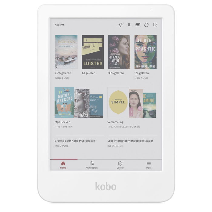 eBook Kobo N367-KU-WH-K-CK Blanc 16 GB 6"