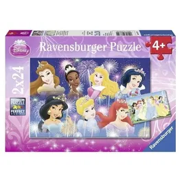 Ravensburger - Puzzle Disney Princesses 2 Puzzles de 24 Pièces Chacun - Jeu de Société pour Enfants à Partir de 4 Ans