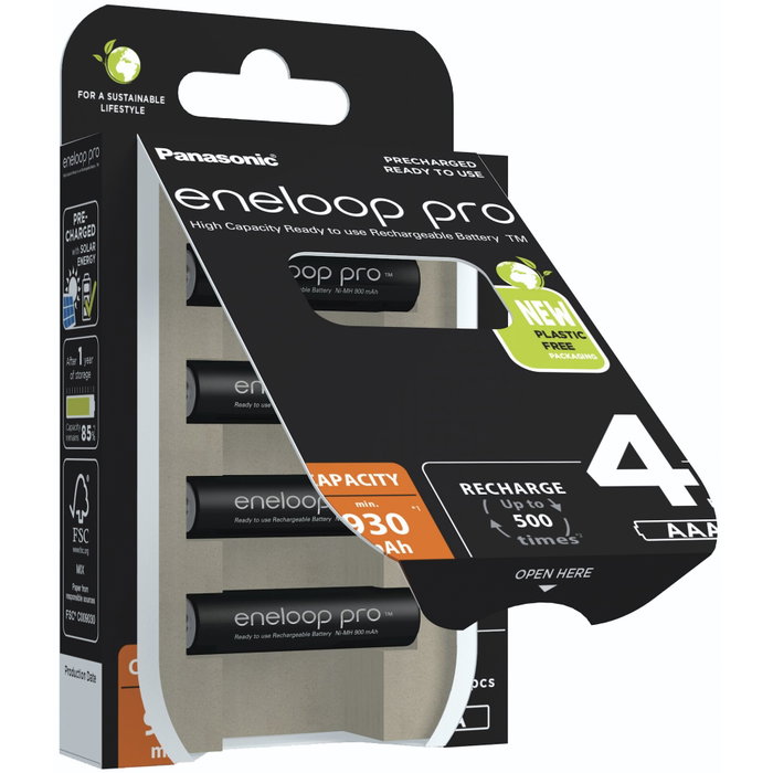 Panasonic BK-4HCDE/4CP Batterie rechargeable AAA 1,2 V 1,5 V (4 unités) Panasonic BK-4HCDE/4CP Batterie rechargeable AAA 1,2 V 1,5 V (4 unités)